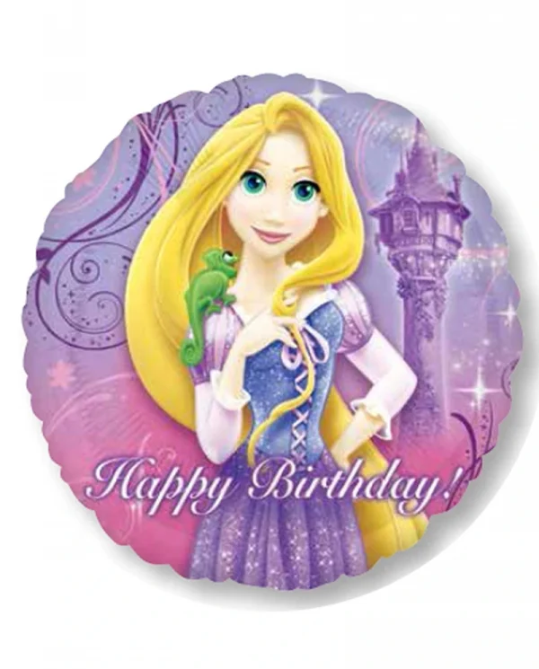 CK113 生日長髮公主鋁膜氣球 Rupunzel Happy Birthday Balloon
