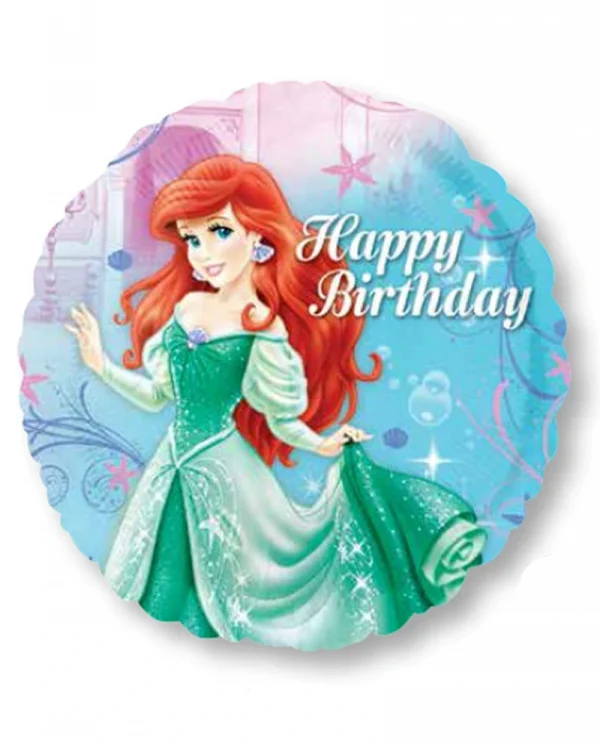 CK115 生日小美人魚鋁膜氣球 Little Mermaid Happy Birthday Balloon