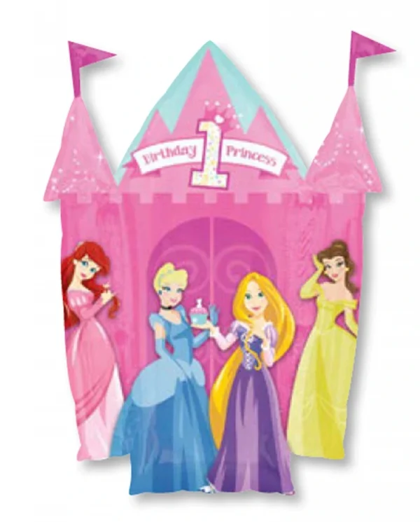 CK509 生日公主城堡鋁膜氣球 Princesses 1st Birthday Castle Balloon