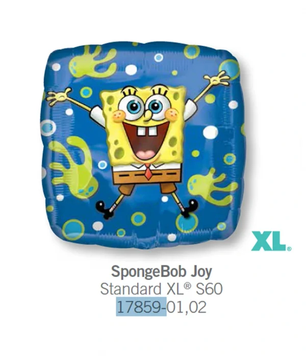 CM103 藍色海綿寶寶鋁膜氣球 SpongeBob Joy Balloon