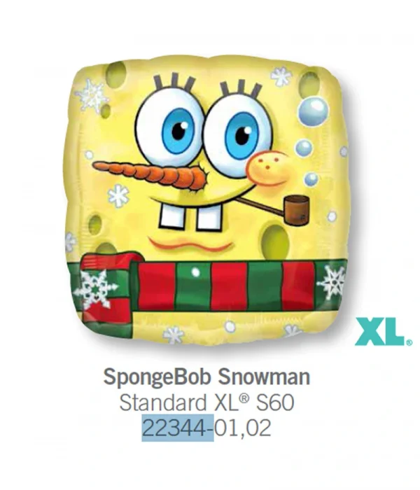 CM108 聖誕海綿寶寶鋁膜氣球 SpongeBob Snowman Balloon