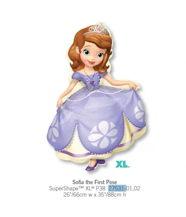 CQ501 大蘇菲亞鋁膜氣球 Sofia the First Love Balloon