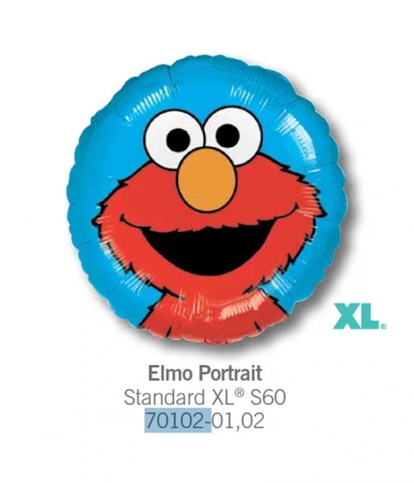 CR102 藍色艾蒙鋁膜氣球 ElmoPortrait Balloon