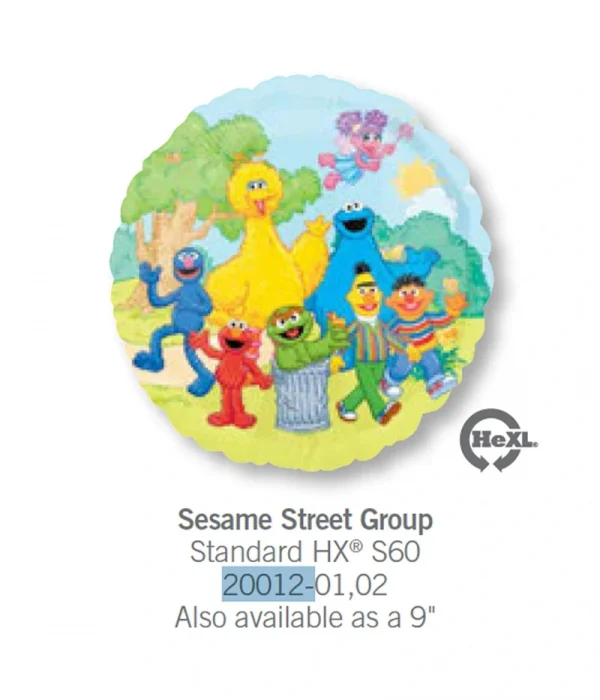 CR104 芝麻街派對鋁膜氣球 Sesame Street Group Balloon