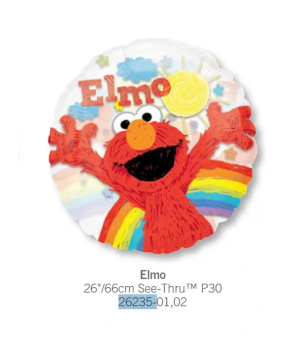 CR502 透明艾蒙鋁膜氣球 Elmo Balloon