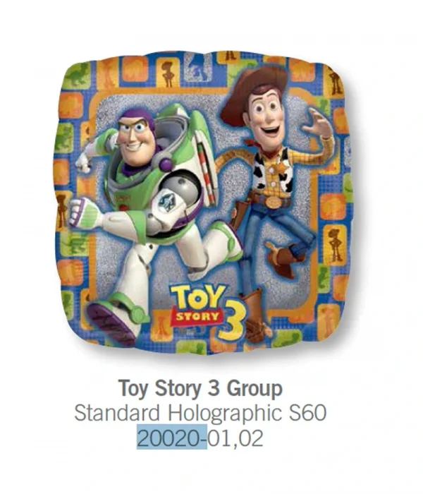 CS102 閃亮反斗組合鋁膜氣球 Toy Story 3 Group Balloon