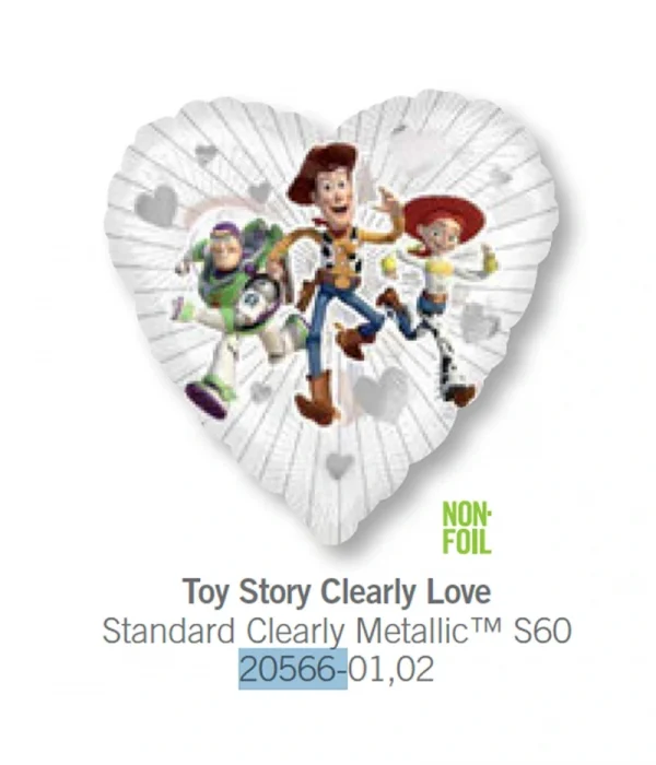 CS104 心型反斗奇兵鋁膜氣球 Toy Story Clearly Love Balloon
