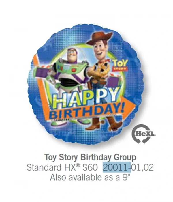 CS105 生日反斗奇兵鋁膜氣球 Toy Story Birthday Group Balloon