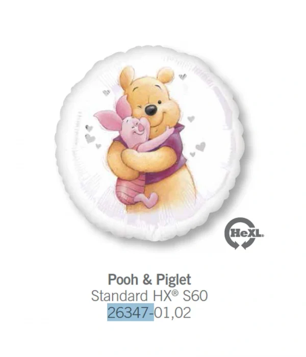 CU107 維尼抱豬仔鋁膜氣球 Pooh Piglet Balloon