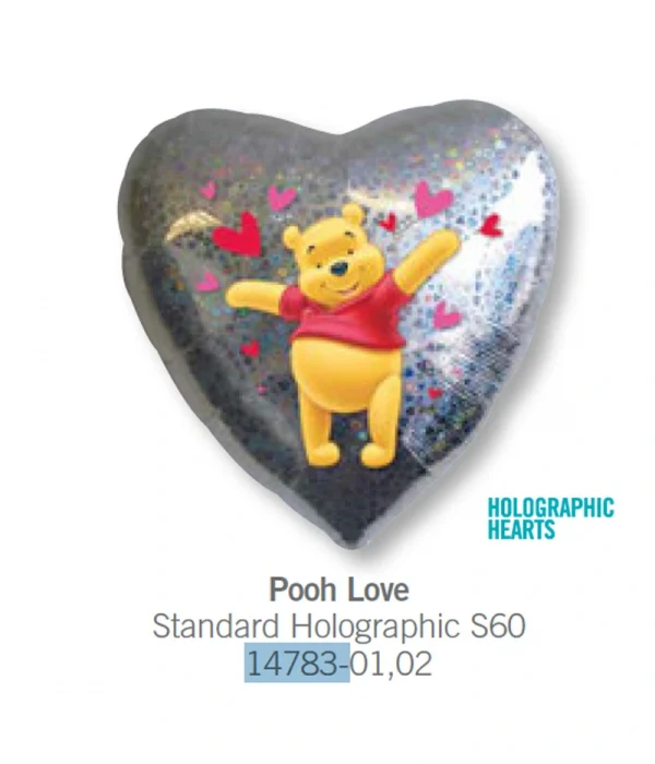 CU111 心型維尼鋁膜氣球 Pooh Love Balloon