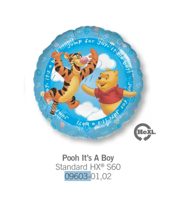 CU112 維尼小男孩鋁膜氣球 Pooh Its A Boy Balloon