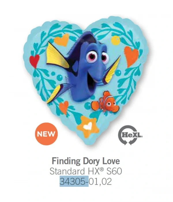 CX103 愛心多莉鋁膜氣球 Finding Dory Love Balloon
