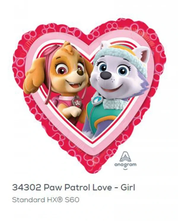 CY102 Paw Patrol 鋁膜氣球 Paw Patrol Love Girl Balloon