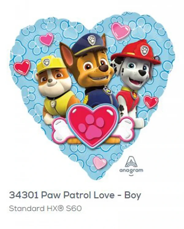 CY104 Paw Patrol 鋁膜氣球 Paw Patrol Love Boy Balloon