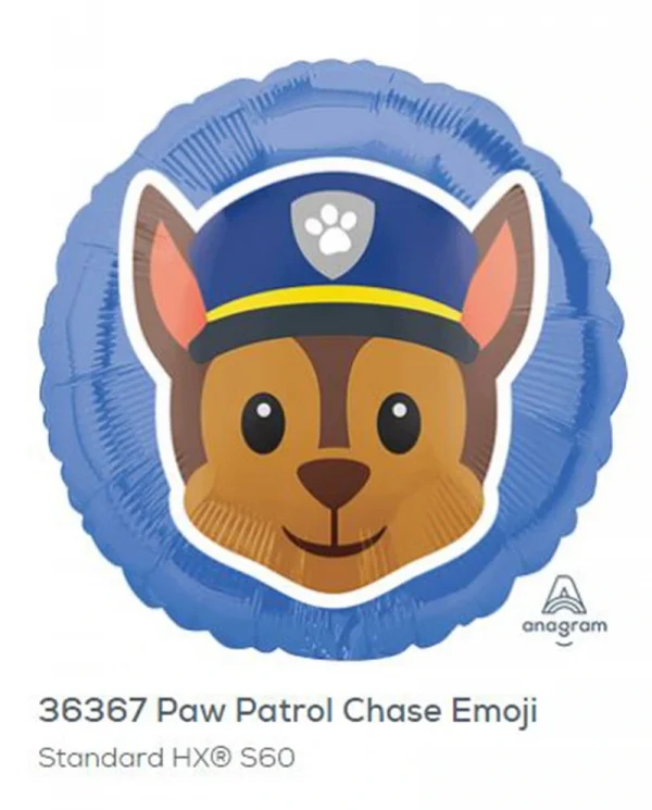 CY106 Paw Patrol 鋁膜氣球 Paw Patrol Chase Emoji Balloon
