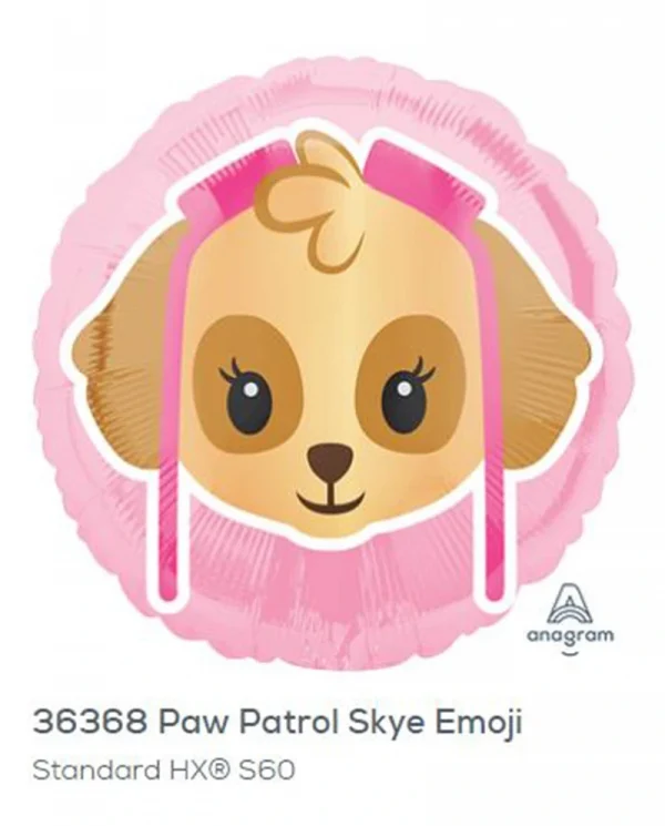 CY107 Paw Patrol 鋁膜氣球 Paw Patrol Skye Emoji Balloon