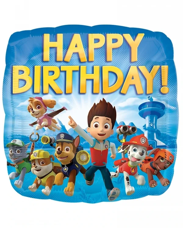 CY108 Paw Patrol 鋁膜氣球 Paw Patrol Happy Birthday Balloon