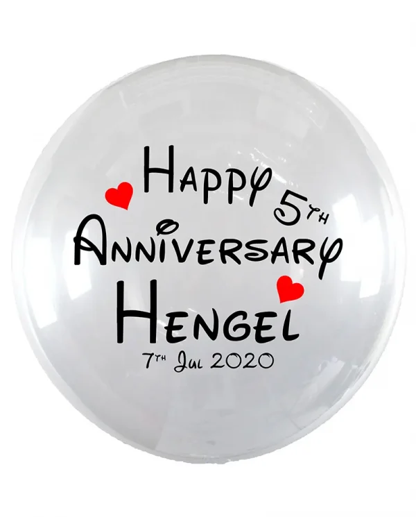 MA01 紀念日水晶印字氣球 Anniversary Crystal Message Balloon