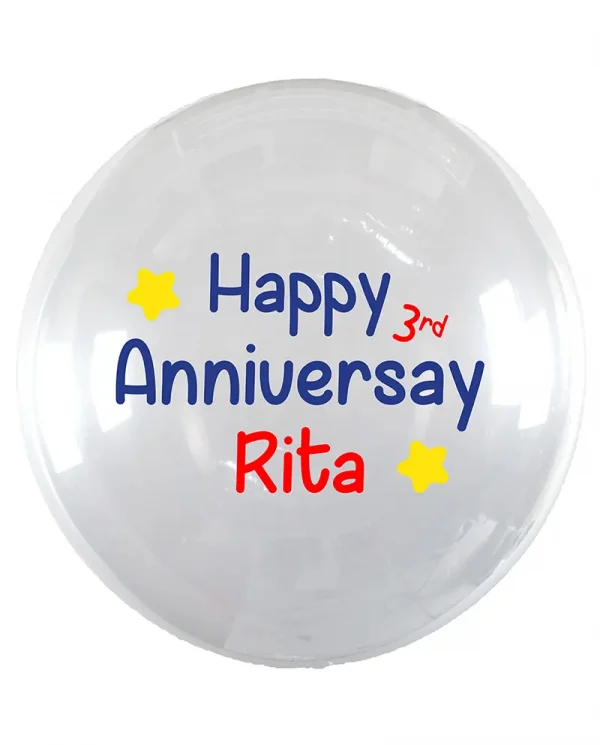 MA03 紀念日水晶印字氣球 Anniversary Crystal Message Balloon