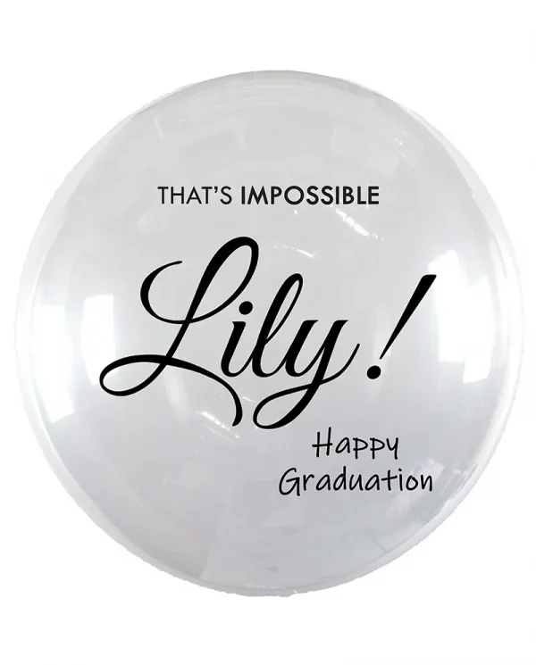 ME09 畢業水晶印字氣球 Graduation Crystal Message Balloon