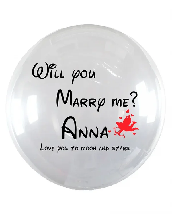 MF01 求婚水晶印字氣球 Propose Crystal Message Balloon