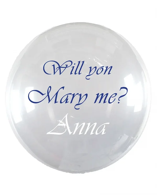 MF02 求婚水晶印字氣球 Propose Crystal Message Balloon
