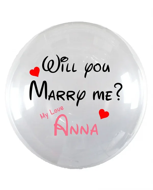 MF04 求婚水晶印字氣球 Propose Crystal Message Balloon