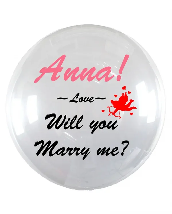 MF07 求婚水晶印字氣球 Propose Crystal Message Balloon