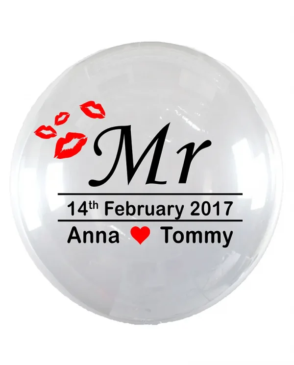 MH01 婚禮結婚水晶印字氣球 Wedding Crystal Message Balloon