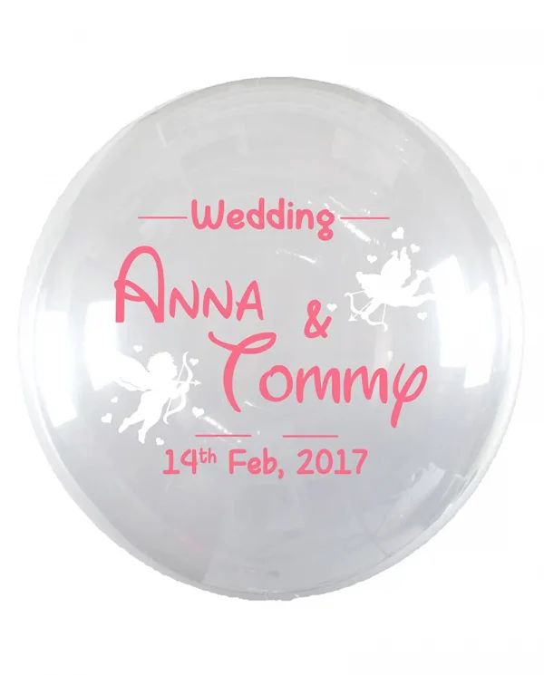 MH03 婚禮結婚水晶印字氣球 Wedding Crystal Message Balloon