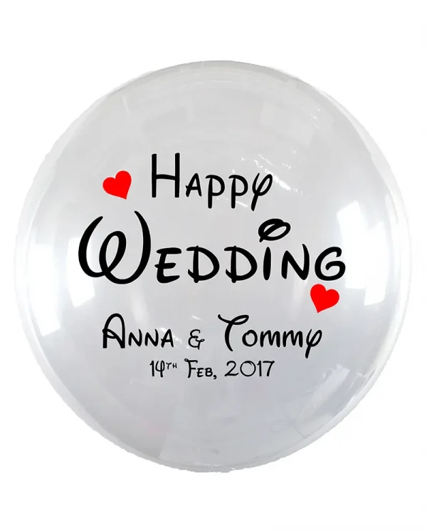 MH04 婚禮結婚水晶印字氣球 Wedding Crystal Message Balloon