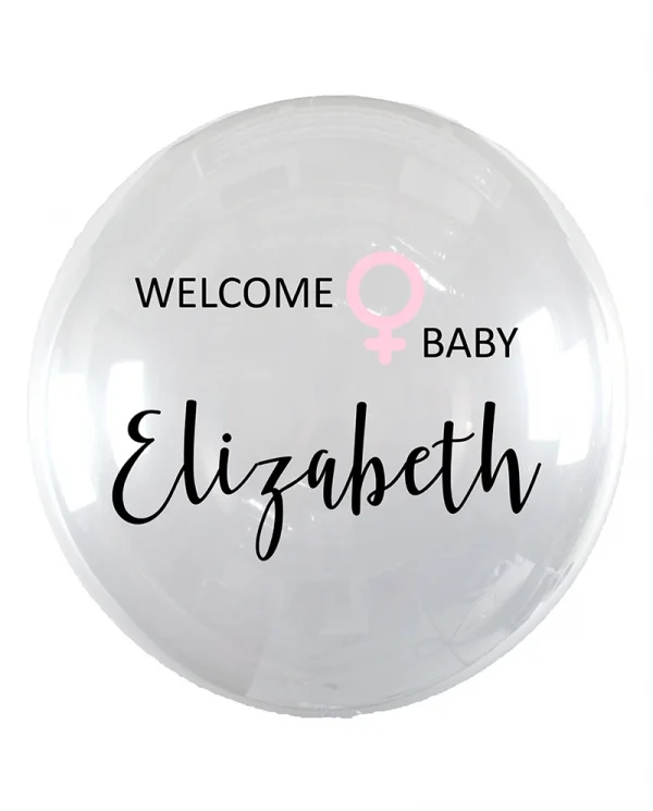 MJ02 初生嬰兒水晶印字氣球 Baby Crystal Message Balloon