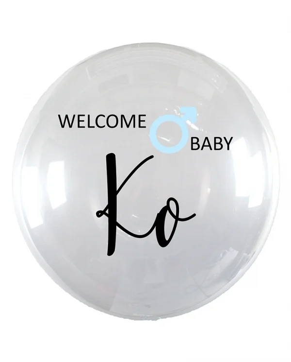MJ03 初生嬰兒水晶印字氣球 Baby Crystal Message Balloon