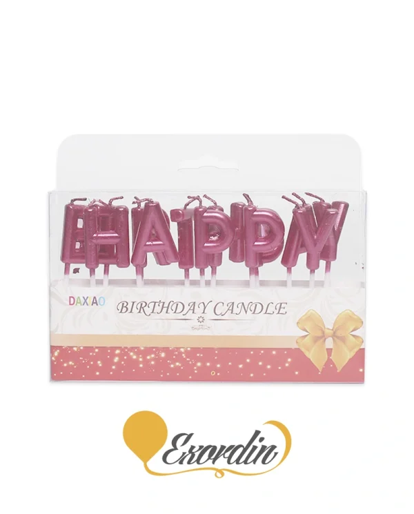PC005 紅色生日快樂蠟燭 Red Happy Birthday Candles