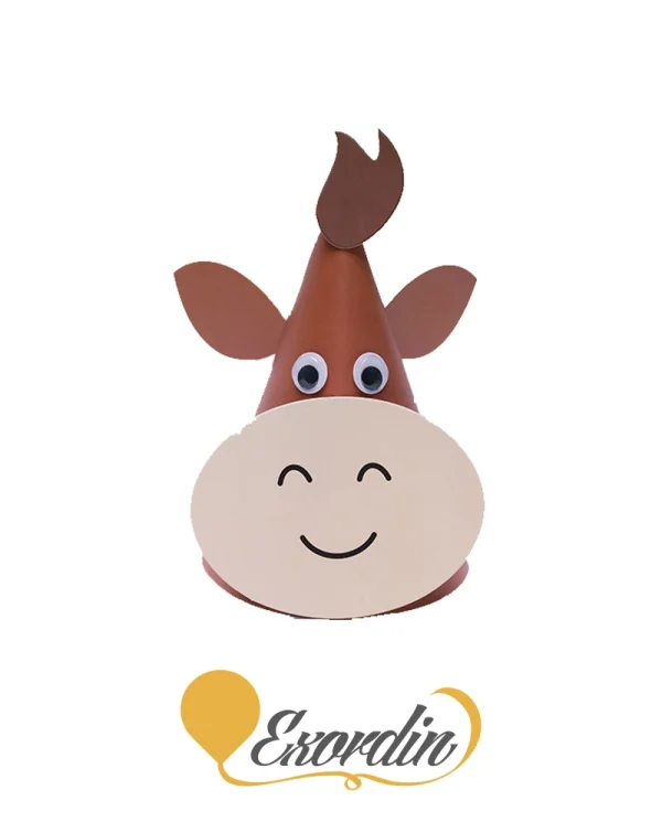PH037 派對生日帽 動物 小牛 Party Birthday Hat or Cap Animal Cow