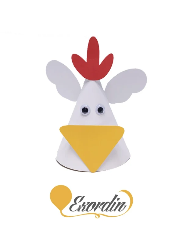 PH038 派對生日帽 動物 小雞 Party Birthday Hat or Cap Animal Chicken