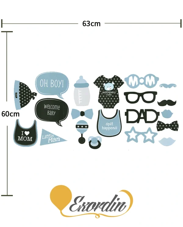 PP002 小男孩自拍道具 Baby Boy Props