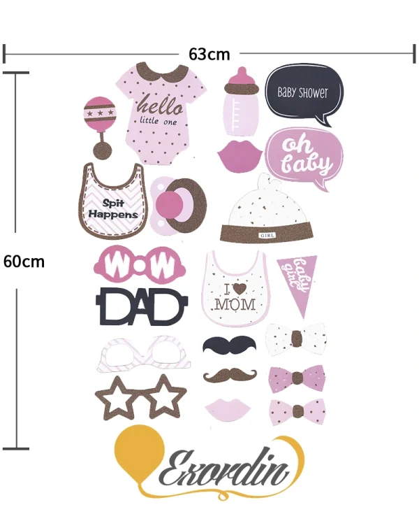 PP003 小女孩自拍道具 Baby Girl Props