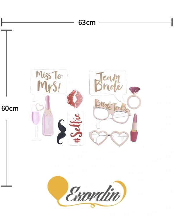 PP004 婚前派對自拍道具 Bridal Shower Props