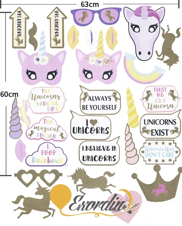 PP011 獨角獸自拍道具2 Unicorn Props2
