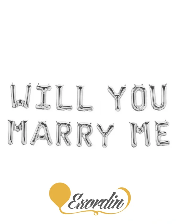 BA008 14吋字母 WILL YOU MARRY ME 14 inch WILL YOU MARRY ME letter