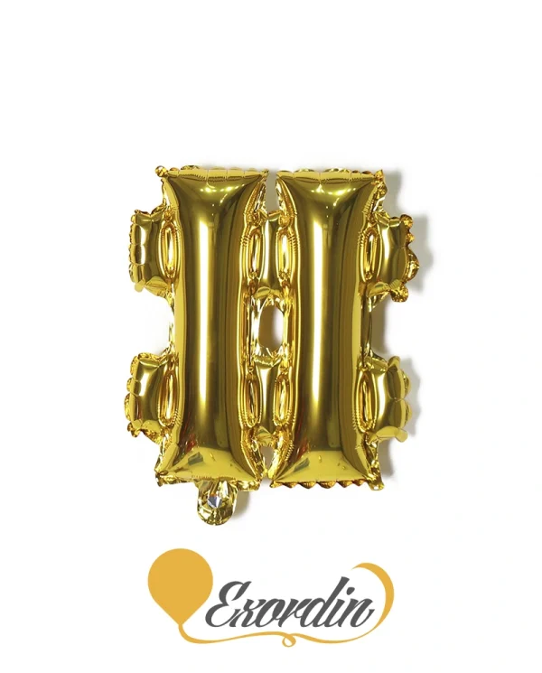 BB020 14吋亮金色符號井號 14 inch Bright Gold symbol hashtag