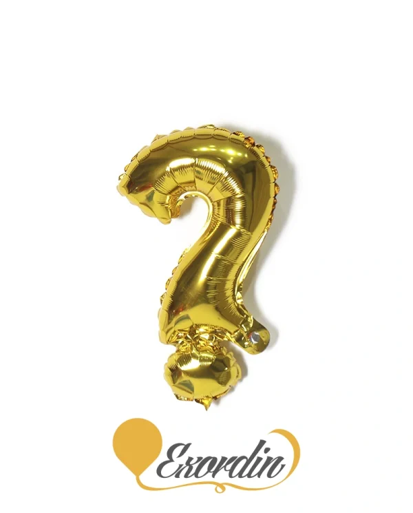 BB021 14吋亮金色符號問號 14 inch Bright Gold symbol question mark