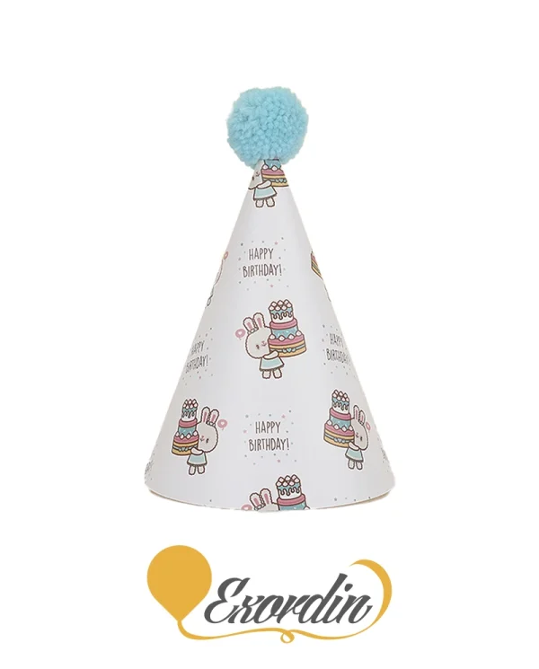 PH043 派對生日帽 免子與禮物 Happy Birthday Hat or Cap Rabbit and Cake